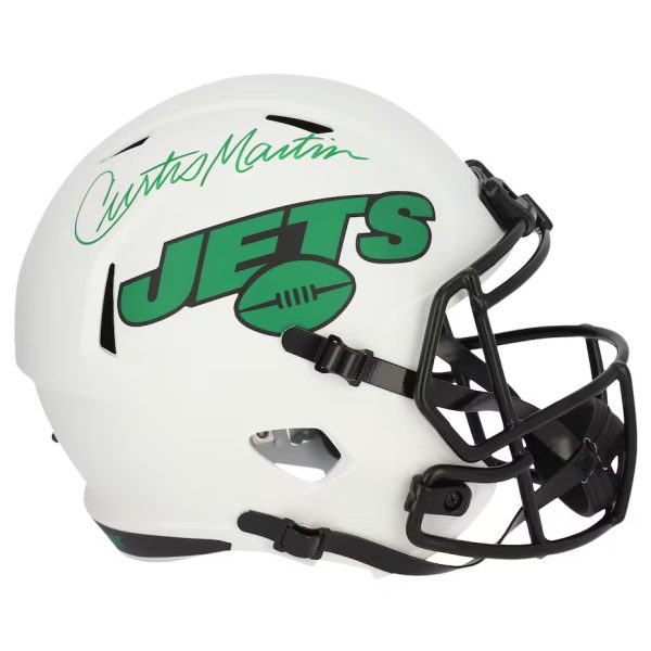 NY Jets Curtis Martin Autographed Riddell Replica Helmet