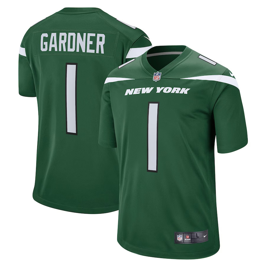 NY Jets Ahmad Sauce Gardner Player Game Jersey
