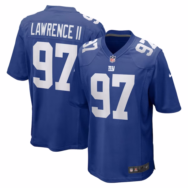 NY Giants Dexter Lawrence II Mens Team Game Player Jersey