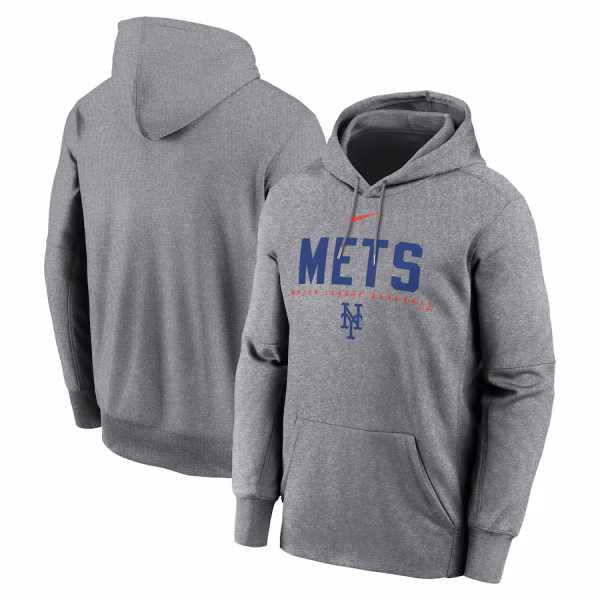New York Mets Nike Therma Fleece Pullover Hoodie