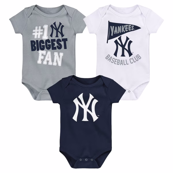 New York Yankees 3-Pack Bodysuit Set