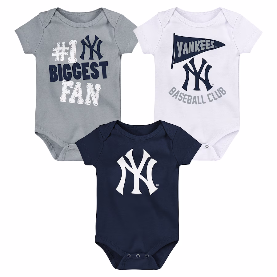 New York Yankees 3-Pack Bodysuit Set
