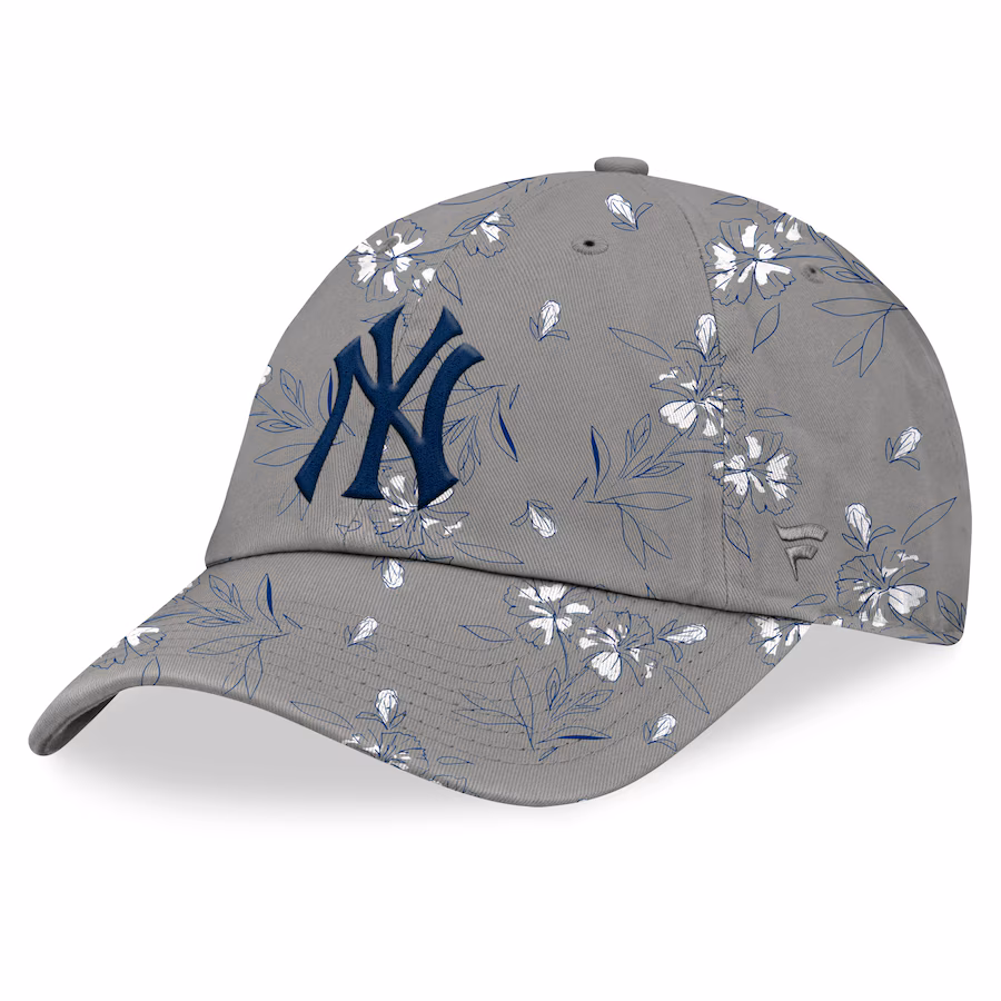 New York Yankees Floral Adjustable Hat