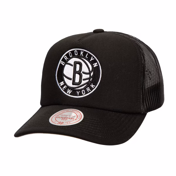Brooklyn Nets Mitchell & Ness Core Evergreen OTC Trucker Adjustable Hat