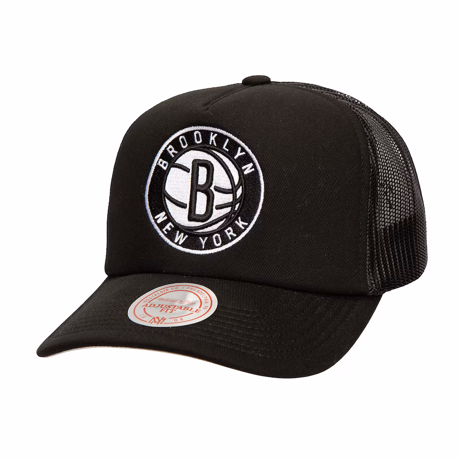 Brooklyn Nets Mitchell & Ness Core Evergreen OTC Trucker Adjustable Hat