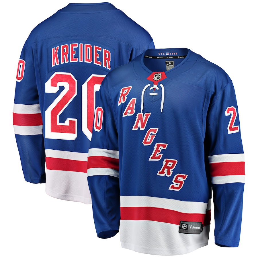 Chris Kreider New York Rangers Fanatics Home Breakaway Player Jersey