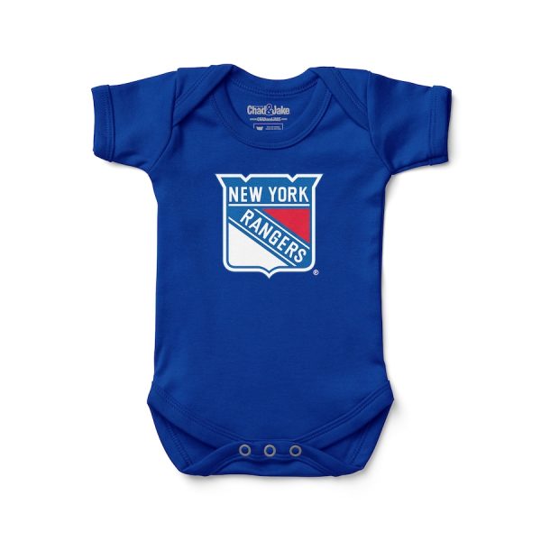 New York Rangers Chad & Jake Newborn & Infant Primary Logo Bodysuit